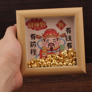 QIWEILANG | Wealth Blessing Lucky Ornament Alloy Frame