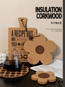 Creative Floral Heat Resistant Mat Non Slip High Temperature Proof Sand Pot Pad Soft Wood Mat Can Be Hung for Decoration Cup Mat