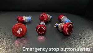Emergency Stop Button16MM19MM22MM Metal Push Button Switch STOP Mushroom Knob Rotary Switch Waterproof RoundSwitch Lift Elevator