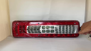 2Pcs - Stoplamp Rem Belakang Truk Truck Model Volvo 12-24 Volt Panjang 35Cm & 50Cm Lampu Car