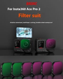 20250311 Waterproof Filter Set Quick install version for Insta360 Ace Pro2 UV CPL ND8 ND16 ND32 ND64 Filter Double-sided Multicoated optical glass Filters