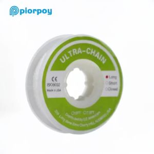PIORPOY Dental Ultra Chain Power Chains Braces Clear Orthodontic Spool Elastic Rubber Band Long Short Closed Dentistry Tools