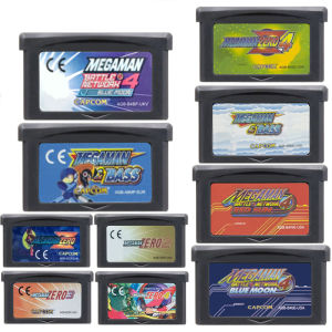Bandai | GBA Game Cartridge MegaMan 32 Bit Video Game Console Card Megaman Zero 1-4 Megaman Red Sun Blue Moon for GBA