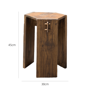 Zen Style Elm Wood Coffee Table