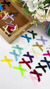 กล่องของขวัญ ริบบิ้น ชมพู สมทรง 50ชิ้น/แพ็ค 40มม บรรจุภัณฑ์ ตกแต่งบ้าน