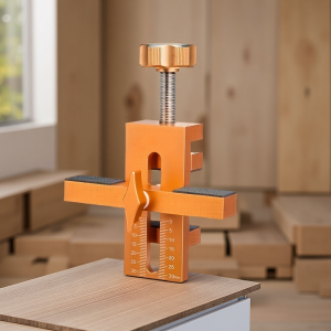 Adjustable Cabinet Door Mounting Jig with Support Arm and Clamp Easy Hinge Attachment for Frameless Doors Home Improvement Tool