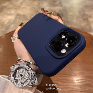 Naval Blue Liquid Silicone Phone Case K70 K90 Anti-Fall Durable for Xiaomi 12Sultra 14 13 Redmi K80 K60 Mix4 Skin-like Civi4pro Redmi Note15