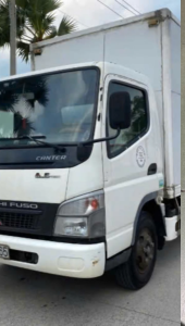 Gọng kính trước đầu gắn Mitsubishi Fuso Canter đời cũ 1T9–5T – Hàng chuẩn sơn tĩnh điện gắn như zinhàng thay thế.