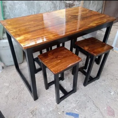 meja makan set +4 kursi