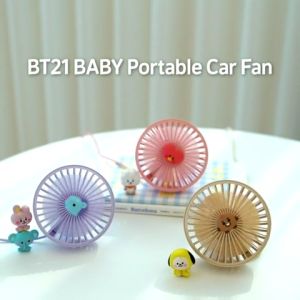 BT21 BT21 Baby LED USB Fan USB Fan Desk Fan Car Fan