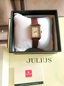 Đồng hồ nữ chống nước Julius Hàn Quốc JA-787 dây da