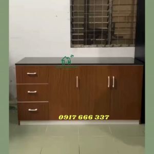 TỦ BẾP NHỰA ECOPLAST CAO CẤP MẶT ĐÁ CAMPUCHIA BỀN ĐẸP