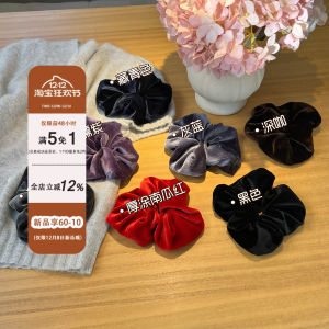 Velvet Bow Hair Tie: A Fresh Out Brand Autumn Winter Fashion Accessory Plump Bow Circle Original Design