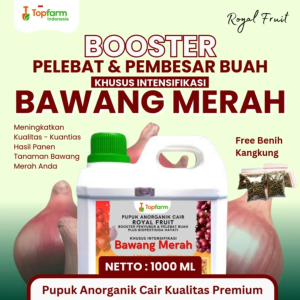 Pupuk Bawang Merah 1 LT - Pupuk Khusus Bawang Merah Agar Berbuah Lebat / Pupuk Agar Bawang Merah Berbuah Besar / Booster Bawang Merah Terbaik / Pupuk Penyubur Tanaman Bawang Merah / Pupuk Topfarm