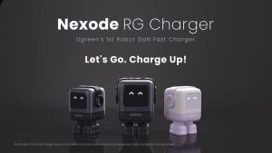 UGREEN Uno Charger 65W USB C Charger Nexode 3-Port Robot GaN Charger