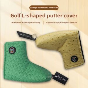 Dominant | Ostrich Pattern Waterproof PU Fleece-Lined Magnetic Golf Club Head Cover