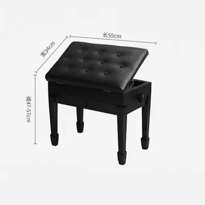 KINGBELLE | Adjustable Single & Double Person Piano Stool With Book Storage