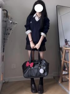 Bộ Áo Len Dệt Kim Dài Tay Thêu Cổ Chữ V Phong Cách Ngọt Ngào Thường Ngày Cho Nữ Mùa Thu Đông