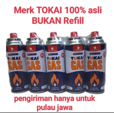 Gas kaleng portable merk TOKAI asli bukan refil