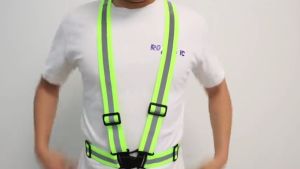 Reflective Vest Adjustable Reflector Sando Work Vest High Visibility Reflectors Riders Safety Vest