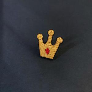 Import Seiko Hand Embroidery All-Match Single Product Crown Brooch-Can Be Matching Funny Suit with Other Styles
