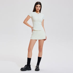COSLEAF | Slim Fit Short Sleeve Sportswear For Women