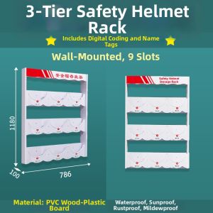 Multi-use Safety Helmet Storage Rack