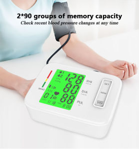 Smart Upper Arm Blood Pressure Monitor Digital Tonometer Sphygmomanometer Electronic Tensiometer BP Cuff for Easy Home Use