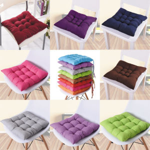 QbhomQ Solid Color Chair Cushion 40x40cm Soft Thicken Pad Chair Cushion Tie on Seat Dining Room Kitchen Office Decor Backrest Pillow