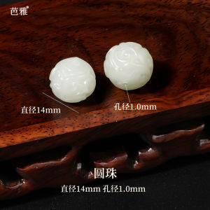 Natural TianShan Jadeite Beads DIY XianLiu Charms Bracelet Accessories Handmade Wristband Jewelry Fashionable Ethnic Style