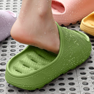 Bathroom Anti-Slip EVA Bath Slippers Womens New 2025 Indoor Home Quick Dry Thick Bottom Slippers Odorless Foot Drainage