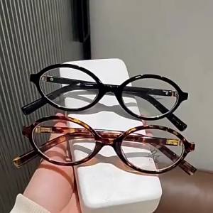Kính Mát Nữ Y2K Hình Oval Chống Tia UV400 Thời Trang Phong Cách Hàn Quốc Gọng Tròn Nhỏ Kiểu Dáng Trẻ Trung Kính Mắt Thường Ngày