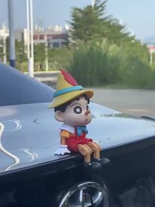 Bandai | Crayon Shin-chan Pinocchio Puppet Action Figure Với Các Khớp Nối Có Thể Di Chuyển Được Máy Tính Để Bàn Trang Trí Xe Hơi Mô Hình Sưu Tầm Để Trưng Bày Tại Nhà Và Làm Quà Tặng