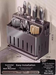 B&W | Wall-mounted Stainless Steel Kitchen Storage Box