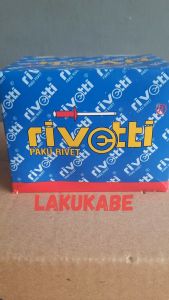 1 Kotak Paku Rivet Merk Rivetti 435 Ukuran 3.2mm X 9.5mm Isi 1000 Pcs