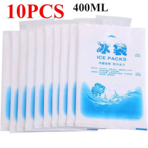 10/30/50Pcs 400ml Gel Ice Packs Reusable Cold Compress Packs for Injuries Pain Relief Safe Eco-Friendly Cold Gel Packs