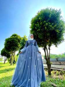 Alma Zulfa Series NO.Khimar & Pashmina LD100-110 PB140 Busui Resleting Depan