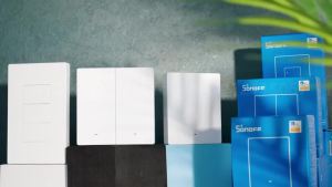 SONOFF M5 Matter Smart Wall Switch 120/86 Type Push Button Switch 1/2/3 Gang Switch Frame Work with Alexa Google Homekit Alice