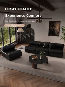 Black Retro Creative Modular Sofa