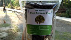 obat diabetes herbal daun kencana ungu kering teh tubruk daun kencana ungu organik