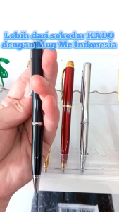 Pulpen Stainless Cetak Laser Grafir Request Custom / Pena Kado Custom Cetak Souvenir Promosi Murah