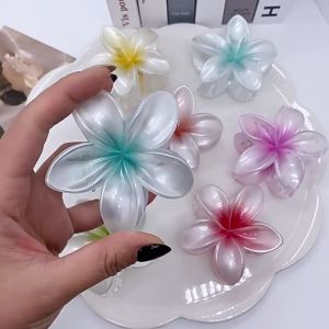 Trendy Store-C1092 Hair Clip Jepit Rambut Bunga Kamboja Wanita Korea / Jedai Bunga Jepitan Rambut