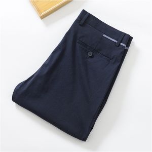 Quần Dài Nam Ice Silk Thoải Mái Thoáng Khí Quần Dài Ống Đứng Thời Trang Mùa Xuân Thường Ngày Cạp Vừa Chất Liệu Cotton Polyester Nylon