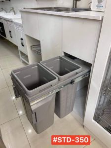 2 in 1 Pull out Trashcan / Trash Bin for Kitchen