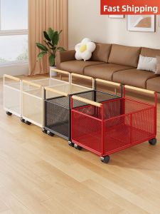 evesigar | Storage Bookshelf Organizer Mobile Desk-Side Trolley