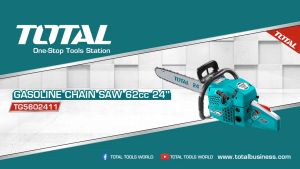 Máy cưa xích dùng xăng Total TG5451811 chính hãng dung tích 46cc công suất 1.8W cưa cây cối lớn động cơ mạnh nổ êm