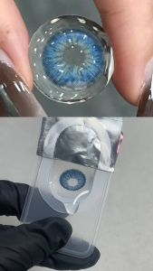 【NEW】Eyeshare SERBIA Gray Softlens 14.2mm Brown 1 pasang/2pcs lensa kontak berwarna soflen lensa kontak minus0.00