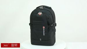 15inch Laptop Backpack Waterproof Large Capacity School Travel Bag with USB Charging Port for Men Women