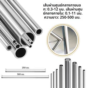 1-10pcs 304 สแตนเลสสตีลหลอด 10x8 มม./8x6 มม./4x3 มม./6x4 มม./3x2 มม./12x10 มม.สแตนเลสอ่างความยาว 250 มม.500 มม.