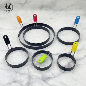 Mold Hình Tròn Trứng Nướng Bằng Thép Không Gỉ Dùng Trong Nhà Bếp Máy Làm Bánh Không Dính Cho Đồ Ăn Nhanh Và Nhà Hàng